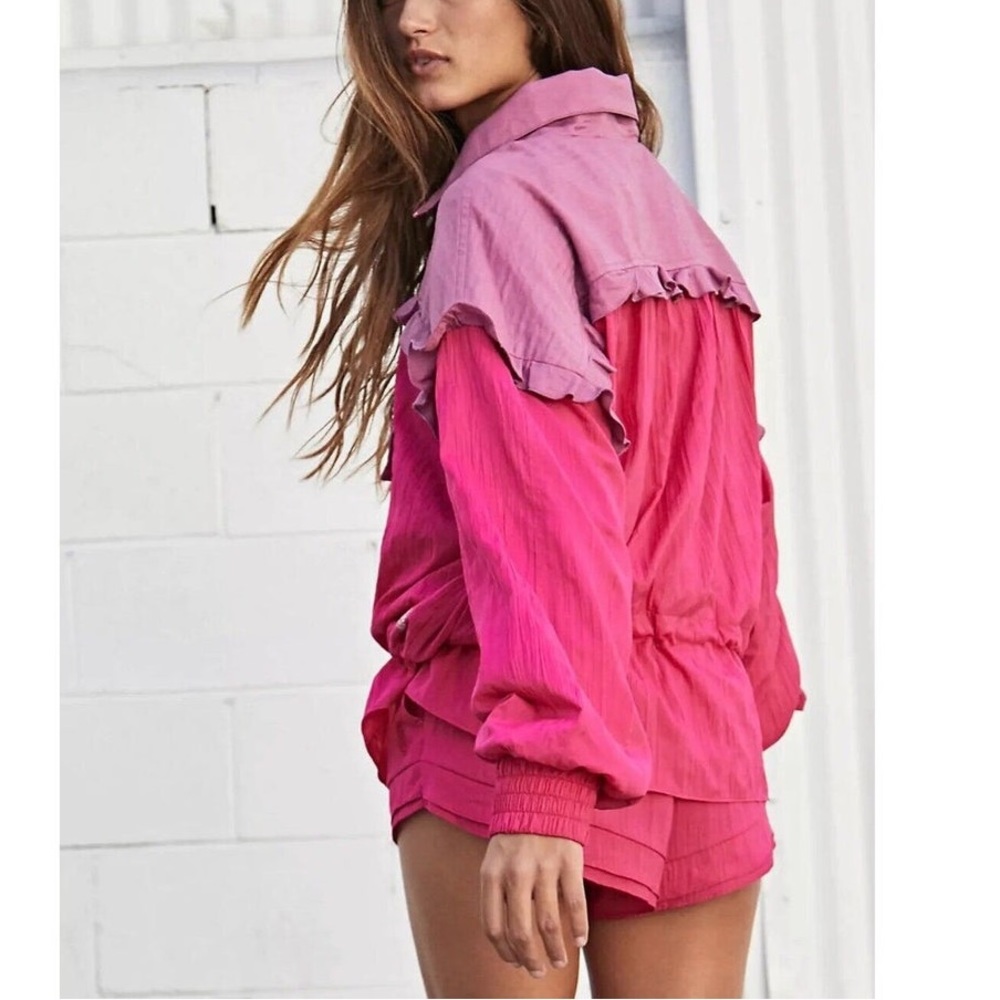 Free People Movement Lets Go Out Pink Pullover Size Medium (Retail: $125)